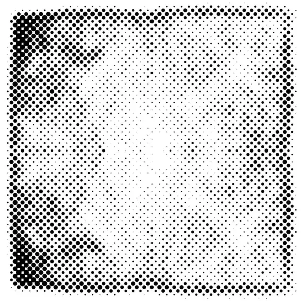 Halftone Dotted Grunge Texture Fond Clair Perturbé Avec Effets Demi — Image vectorielle