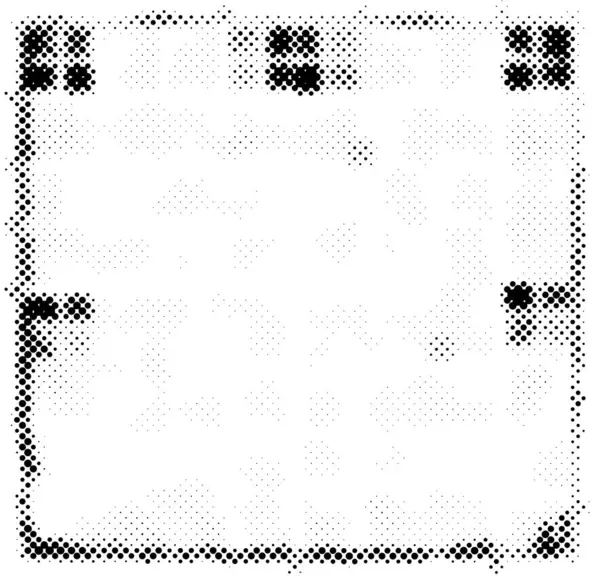 Black White Grunge Background Dots Vector Illustration Design Vektör Grafikler