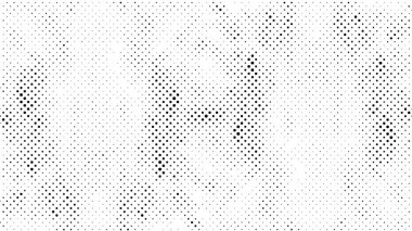 Grunge yarım ton vektör arkaplan. Yarı ton vektör dokusunu belirler. Gradyan yarım ton, pop sanatında arka planda yer alır. Siyah ve beyaz desenli. Mürekkep Yazdırma Sıkıntısı Arkaplanı 