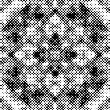 Grunge yarım ton vektör arkaplan. Yarı ton vektör dokusunu belirler. Gradyan yarım ton, pop sanatında arka planda yer alır. Siyah ve beyaz desenli. Mürekkep Yazdırma Sıkıntısı Arkaplanı 