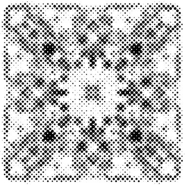 Grunge yarım ton vektör arkaplan. Yarı ton vektör dokusunu belirler. Gradyan yarım ton, pop sanatında arka planda yer alır. Siyah ve beyaz desenli. Mürekkep Yazdırma Sıkıntısı Arkaplanı 