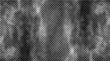 Grunge yarım ton vektör arkaplan. Yarı ton vektör dokusunu belirler. Gradyan yarım ton, pop sanatında arka planda yer alır. Siyah ve beyaz desenli. Mürekkep Yazdırma Sıkıntısı Arkaplanı 