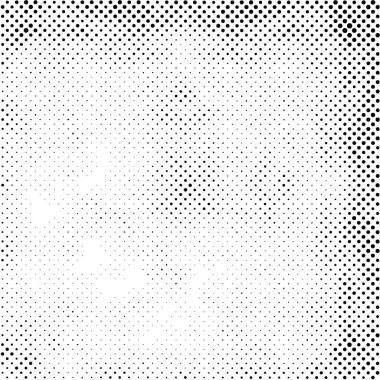 Grunge yarım ton vektör arkaplan. Yarı ton vektör dokusunu belirler. Gradyan yarım ton, pop sanatında arka planda yer alır. Siyah ve beyaz desenli. Mürekkep Yazdırma Sıkıntısı Arkaplanı 
