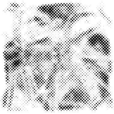 Grunge yarım ton vektör arkaplan. Yarı ton vektör dokusunu belirler. Gradyan yarım ton, pop sanatında arka planda yer alır. Siyah ve beyaz desenli. Mürekkep Yazdırma Sıkıntısı Arkaplanı 