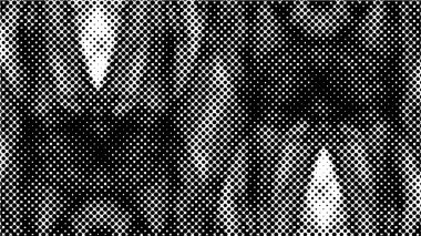 Grunge yarım ton vektör arkaplan. Yarı ton vektör dokusunu belirler. Gradyan yarım ton, pop sanatında arka planda yer alır. Siyah ve beyaz desenli. Mürekkep Yazdırma Sıkıntısı Arkaplanı 