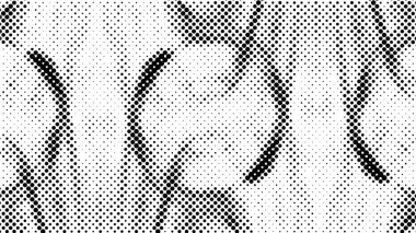 Grunge yarım ton vektör arkaplan. Yarı ton vektör dokusunu belirler. Gradyan yarım ton, pop sanatında arka planda yer alır. Siyah ve beyaz desenli. Mürekkep Yazdırma Sıkıntısı Arkaplanı 