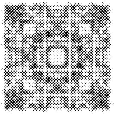 Grunge yarım ton vektör arkaplan. Yarı ton vektör dokusunu belirler. Gradyan yarım ton, pop sanatında arka planda yer alır. Siyah ve beyaz desenli. Mürekkep Yazdırma Sıkıntısı Arkaplanı 