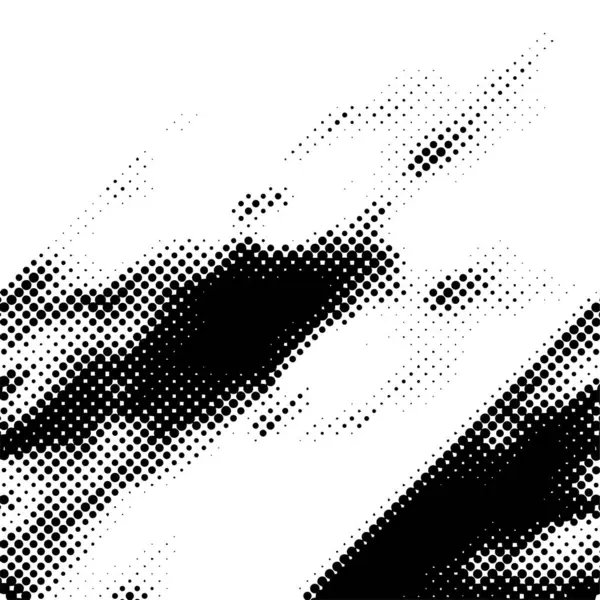 Bläcktryck Nödvändig Bakgrund Halvton Prickar Grunge Textur Abstrakt Svart Och — Stock vektor