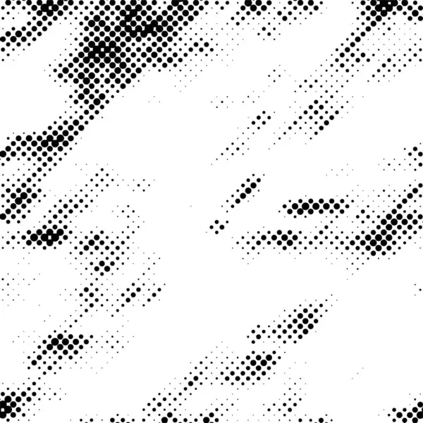 Bläcktryck Nödvändig Bakgrund Halvton Prickar Grunge Textur Abstrakt Svart Och — Stock vektor
