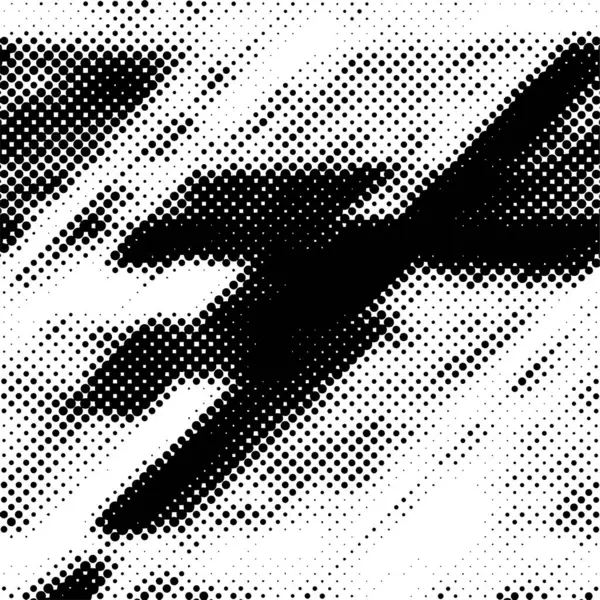 Inkt Print Noodsituatie Achtergrond Halftone Dots Grunge Texture Abstract Zwart — Stockvector