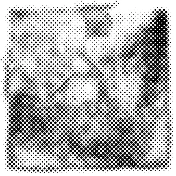 Ασπρόμαυρο Μονόχρωμο Φόντο Αφηρημένη Υφή Σχέδιο Κουκκίδες Grunge Halftone Grit — Διανυσματικό Αρχείο