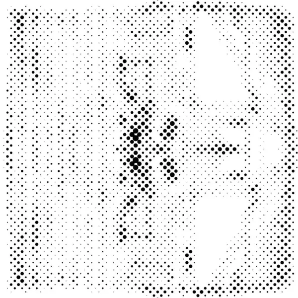 黒と白のグラウンジグラフィックテクスチャの背景ドット — ストックベクタ