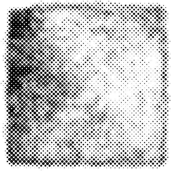 Чорно Білий Гранжевий Грандж Графічний Текстурний Фон Точками — стоковий вектор