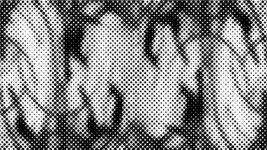 Yarım tonlu arka plan. Noktalı siyah beyaz desen. 