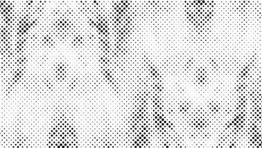 siyah ve beyaz noktalı arkaplan vektör çizimi