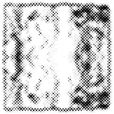 Grunge yarım ton vektör arkaplan. Yarı ton vektör dokusunu belirler. Gradyan yarım ton, pop sanatında arka planda yer alır. Siyah ve beyaz desenli. Mürekkep Yazdırma Sıkıntısı Arkaplanı 