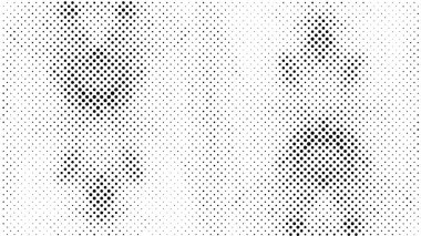 Grunge yarım ton vektör arkaplan. Yarı ton vektör dokusunu belirler. Gradyan yarım ton, pop sanatında arka planda yer alır. Siyah ve beyaz desenli. Mürekkep Yazdırma Sıkıntısı Arkaplanı 