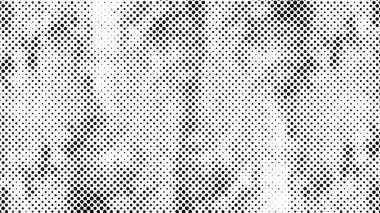 Grunge yarım ton vektör arkaplan. Yarı ton vektör dokusunu belirler. Gradyan yarım ton, pop sanatında arka planda yer alır. Siyah ve beyaz desenli. Mürekkep Yazdırma Sıkıntısı Arkaplanı 