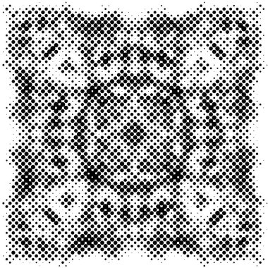 Noktalı monokrom desenli soyut arkaplan