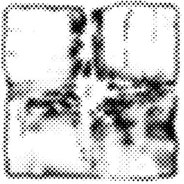 metin veya resim için boşluk olan noktalı grunge arkaplanı