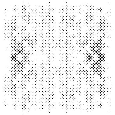 Yarım Tonlu Noktalar Düzeni. Yarım ton noktalı Grunge dokusu. Yarı Tonlama Efektleriyle Hafif Sıkıntılı Arkaplan