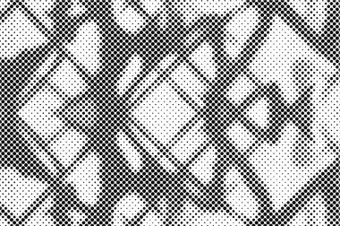 Yarım Tonlu Noktalar Düzeni. Yarım ton noktalı Grunge dokusu. Yarı Tonlama Efektleriyle Hafif Sıkıntılı Arkaplan