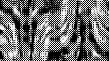 Yarım Tonlu Noktalar Düzeni. Yarım ton noktalı Grunge dokusu. Yarı Tonlama Efektleriyle Hafif Sıkıntılı Arkaplan