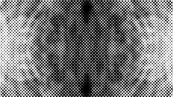 Abstracte Halftoon Gestippelde Achtergrond Monochroom Patroon Met Stippen — Stockvector
