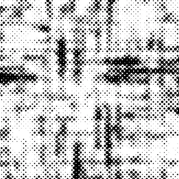 Абстрактний Напівтоновий Плямистий Фон Монохромний Візерунок Крапками — стоковий вектор