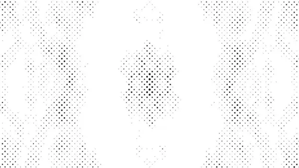 Abstract Dotted Grunge Background Black White — Stock Vector