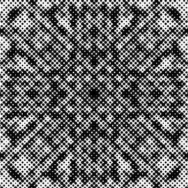Grunge yarım ton vektör arkaplan. Yarı ton vektör dokusunu belirler. Gradyan yarım ton, pop sanatında arka planda yer alır. Siyah ve beyaz desenli. Mürekkep Yazdırma Sıkıntısı Arkaplanı 