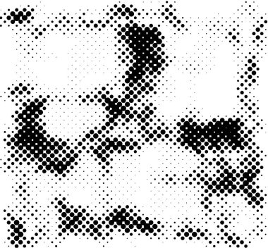 Soyut yarım ton noktalı arkaplan. Noktalı tek renkli desen. Poster, site, kartvizit, kartpostal, iç tasarım, etiket ve çıkartma için vektör modern doku