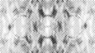  Siyah ve beyaz noktalı soyut arkaplanın vektör çizimi
