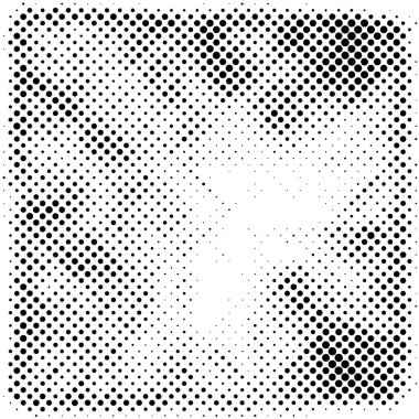 Sıkıntılı Noktalar Dokusu, Bir Grunge Yarıton Vektör Arkaplanı 