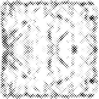 Sıkıntılı Noktalar Dokusu, Bir Grunge Yarıton Vektör Arkaplanı 