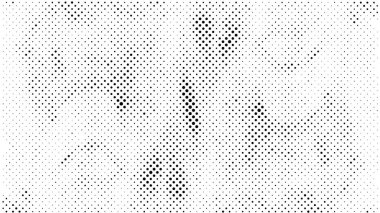 Grunge yarım ton vektör arkaplan. Yarı ton vektör dokusunu belirler. Gradyan yarım ton, pop sanatında arka planda yer alır. Siyah ve beyaz desenli. Mürekkep Yazdırma Sıkıntısı Arkaplanı 
