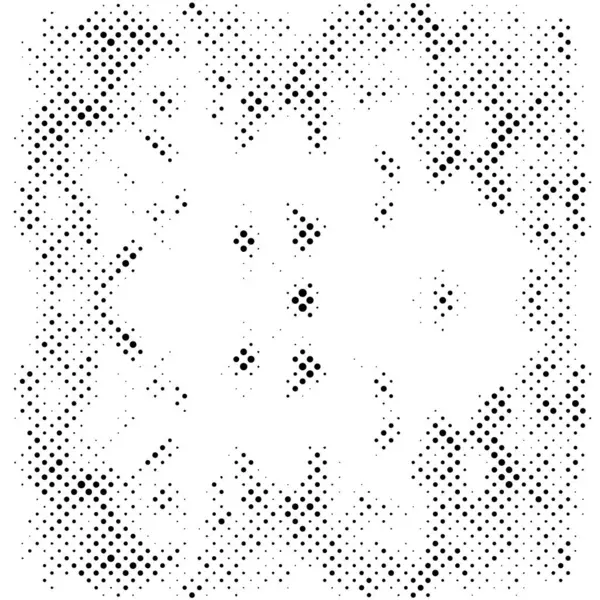 Abstrakter Halbtongepunkteter Hintergrund Monochromes Muster Mit Punkten Vector Moderne Textur — Stockvektor