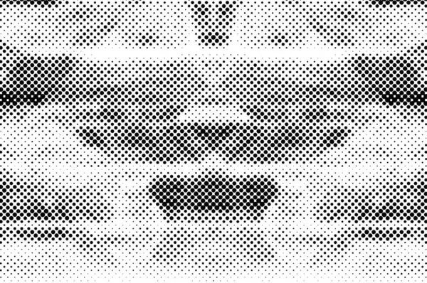 Motif Demi Teinte Noir Blanc Encre Imprimer Fond Détresse Pois — Image vectorielle