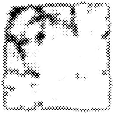 siyah ve beyaz tek renkli arka plan. Noktalar desenli soyut doku, grunge yarım ton arkaplan, vektör illüstrasyonu