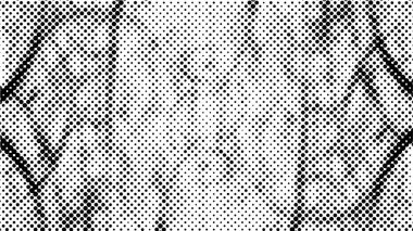 siyah ve beyaz tek renkli arka plan. Noktalar desenli soyut doku, grunge yarım ton arkaplan, vektör illüstrasyonu