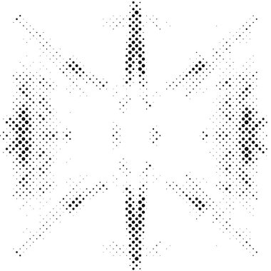 siyah ve beyaz tek renkli arka plan. Noktalar desenli soyut doku, grunge yarım ton arkaplan, vektör illüstrasyonu
