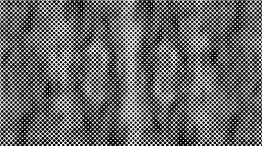 Yarı ton vektör dokusunu belirler. Gradyan yarım ton, pop sanatında arka planda yer alır. Siyah ve beyaz desenli. Grunge yarım ton vektör arkaplanı. 