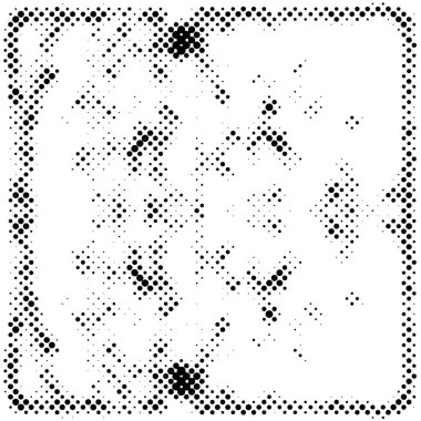 Grunge yarım ton vektör arkaplan. Yarı ton vektör dokusunu belirler. Gradyan yarım ton, pop sanatında arka planda yer alır. Siyah ve beyaz desenli. Mürekkep Yazdırma Sıkıntısı Arkaplanı 