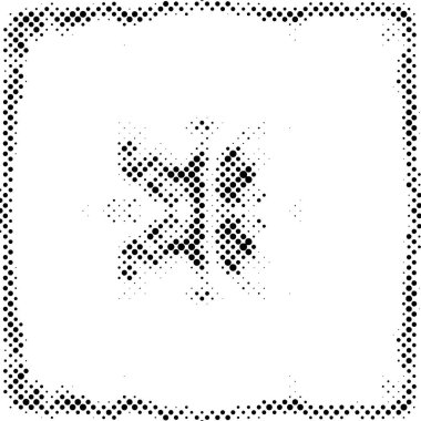 noktalı siyah ve beyaz grunge deseni, vektör illüstrasyonu