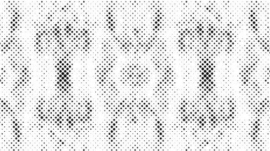 noktalı siyah ve beyaz grunge deseni, vektör illüstrasyonu