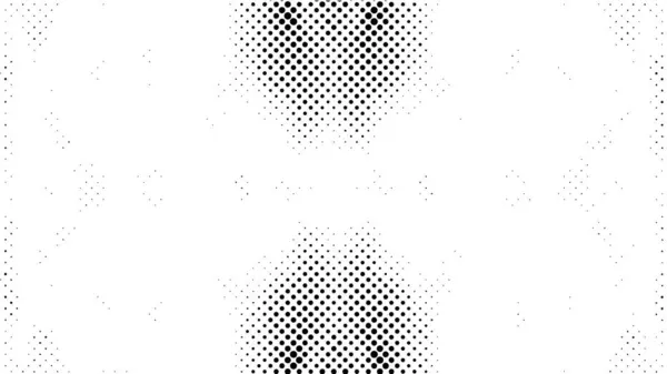 Fondo Monocromo Blanco Negro Textura Abstracta Con Patrón Puntos Grunge — Archivo Imágenes Vectoriales