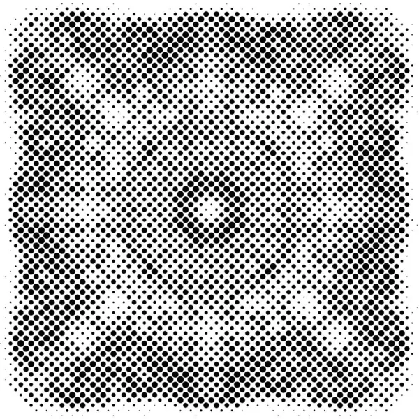 Black White Monochrome Background Abstract Texture Dots Pattern Grunge Halftone — Stock Vector