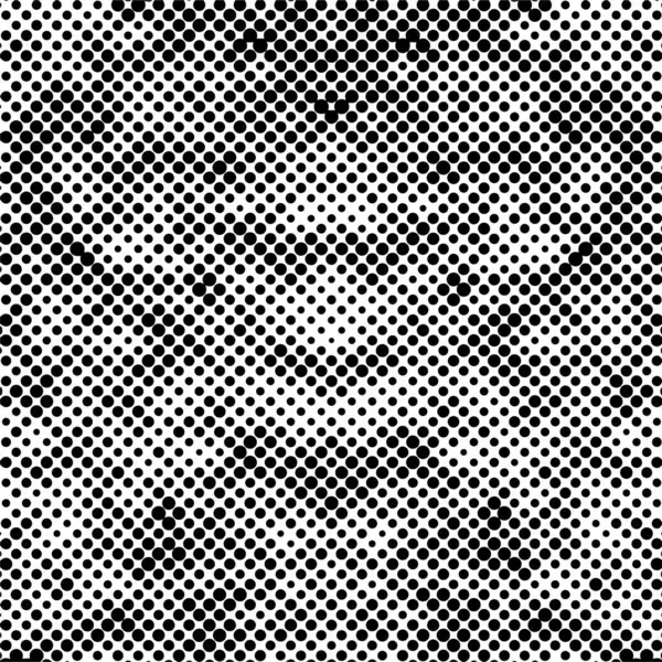 Fond Monochrome Noir Blanc Texture Abstraite Avec Motif Points Fond — Image vectorielle
