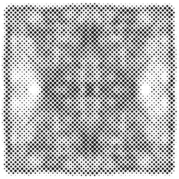Чорно Білий Монохромний Фон Абстрактна Текстура Точковим Візерунком Гранжевий Півтоновий — стоковий вектор