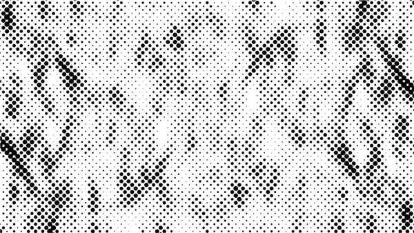 Fondo Monocromo Blanco Negro Textura Abstracta Con Patrón Puntos Grunge — Archivo Imágenes Vectoriales